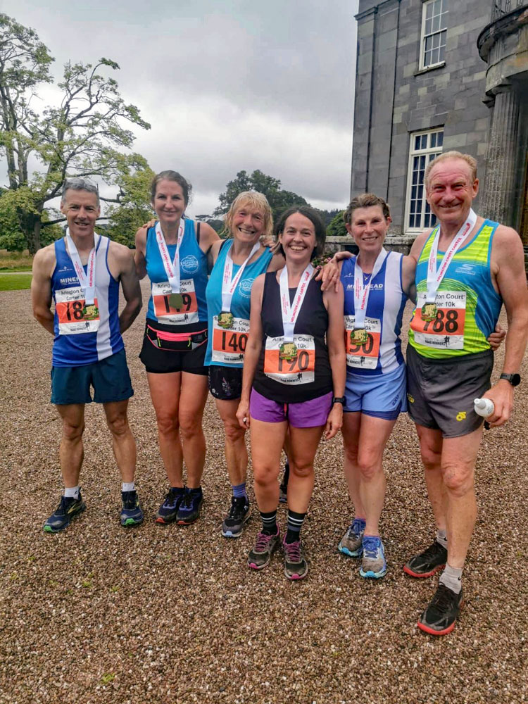 Members of Minehead Running Club taking part in an event