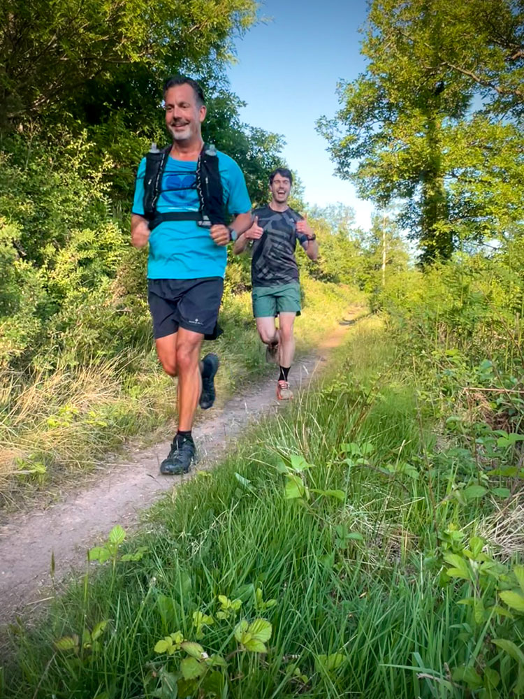 Happy runners on Exmoor